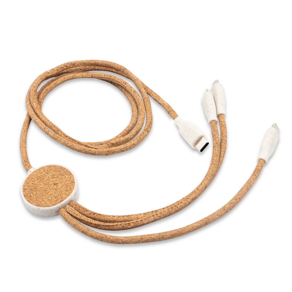 Korkowy kabel do ładowania B'RIGHT | Brent - neutralny